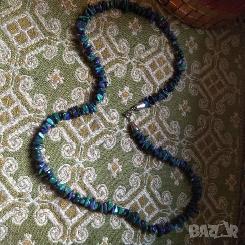 Ретро огърлица ,малахит и лапис лазули  НАМАЛЕНИЕ разпродажба , снимка 2 - Колиета, медальони, синджири - 38784703