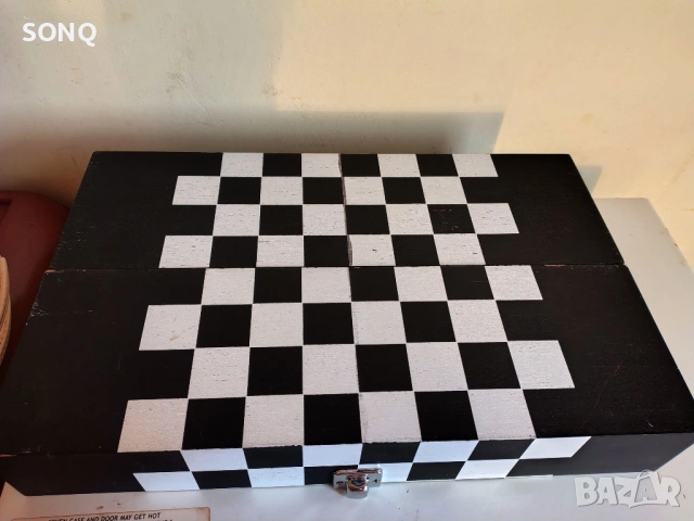 Стар Колекционерски Дървен Шах Кутия За Вино, снимка 9 - Други ценни предмети - 53137149