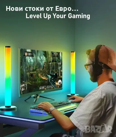 Интелигентни LED светлинни ленти Ydene с промяна на цвета,синхр на музика,Bluetooth дистанционно , снимка 5 - Други - 49379673