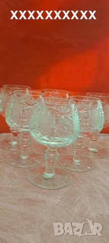 Чаши от оловен кристал коняк 
