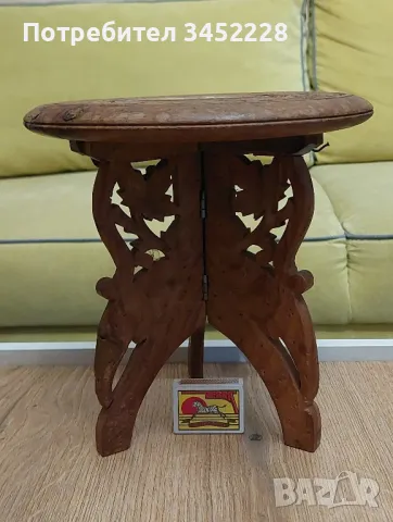 дърворезба масичка от Ориента за ценители , снимка 7 - Антикварни и старинни предмети - 48442968
