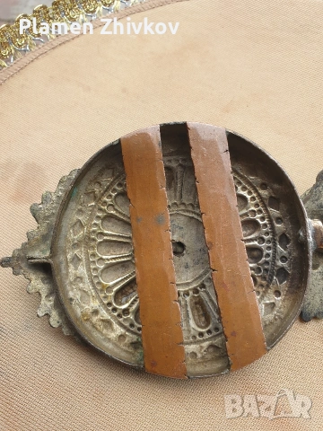 стара българска пафта с прекрасна патина и живамна позлата , снимка 7 - Колекции - 53005478