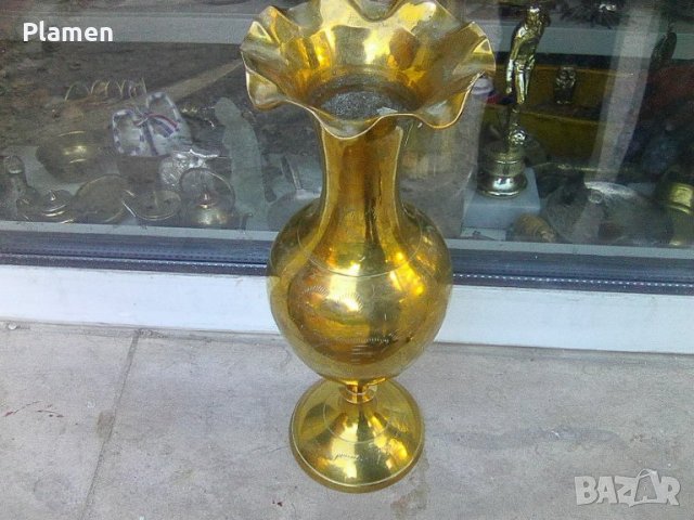 Месингова ваза, снимка 1 - Вази - 38075138