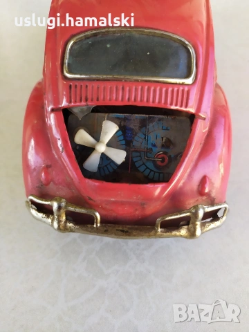 Стара ламаринена играчка/кола, снимка 5 - Антикварни и старинни предмети - 53046519