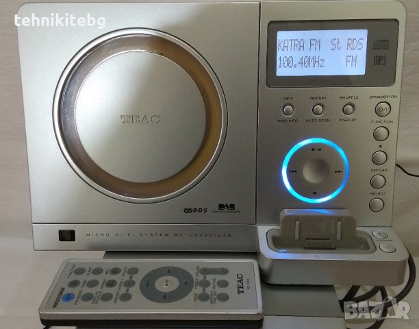 ⭐⭐⭐ █▬█ █ ▀█▀ ⭐⭐⭐ TEAC MC-DX200iDAB - 2.1 система с активен субуфер, CD/MP3 плеър, DAB/FM/RDS, iPod, снимка 2 - Аудиосистеми - 26549756