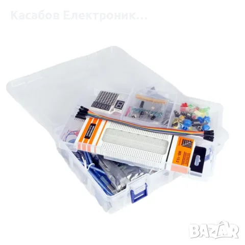 XXL Комплект за първи стъпки в програмирането, съвместим с Arduino UNO, снимка 3 - Друга електроника - 48948731