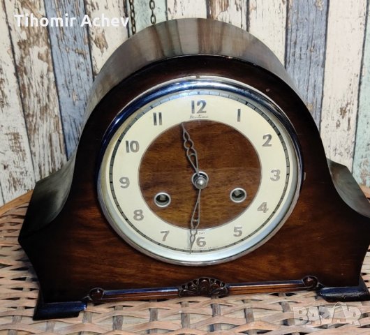Античен настолен часовник, произведен в Англия, снимка 1 - Антикварни и старинни предмети - 32292723