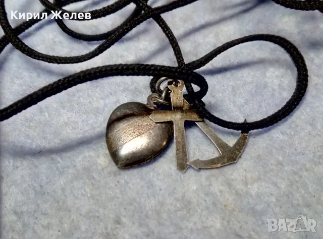 ВЯРА НАДЕЖДА ЛЮБОВ - СРЕБЪРНИ КРЪСТЧЕ КОТВА и СЪРЧИЦЕ СРЕБРО 925 ХРИСТИЯНСКА СИМВОЛИКА КОЛИЕ 49729, снимка 11 - Колиета, медальони, синджири - 49732806