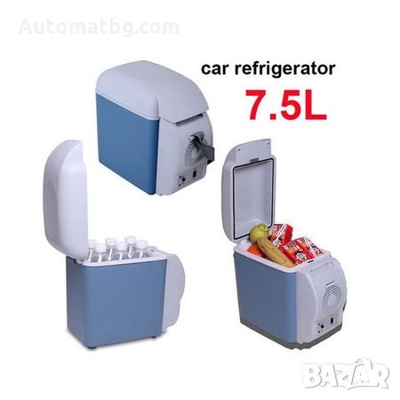 Автомобилен хладилник Automat Portable Car Refrigerator 12V 7,5л 2в1 охлаждане и функция за подгрява