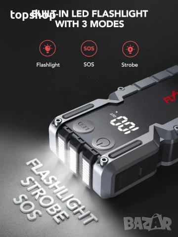 НОВ 5000A автомобилен стартер, захранващ блок jump starter, авариен стартер, бързо зареждане с USB.., снимка 6 - Аксесоари и консумативи - 50553843