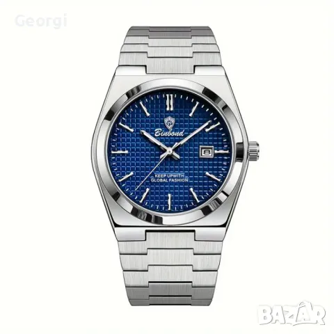 Мъжки елегантен часовник Binbond (MAX5) Син циферблат-металик!, снимка 2 - Мъжки - 49549921