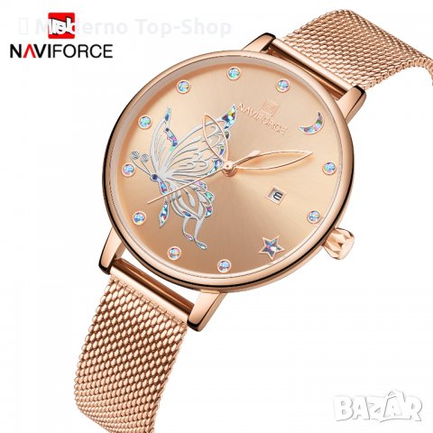 Дамски часовник NAVIFORCE Gold 5011 RGRG., снимка 11 - Дамски - 34724455