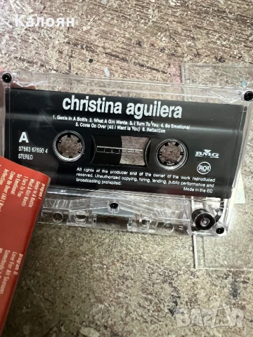 Аудио касетка Christina Aguilera оригинална , снимка 5 - Аудио касети - 51337422