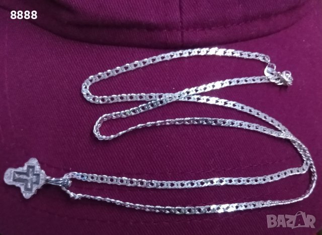 Сребърен синджир с висулка , снимка 7 - Колиета, медальони, синджири - 44088452