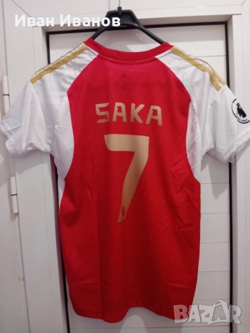 Чисто нова оригинална фланелка на Арсенал - Сака, снимка 3 - Футбол - 51642041