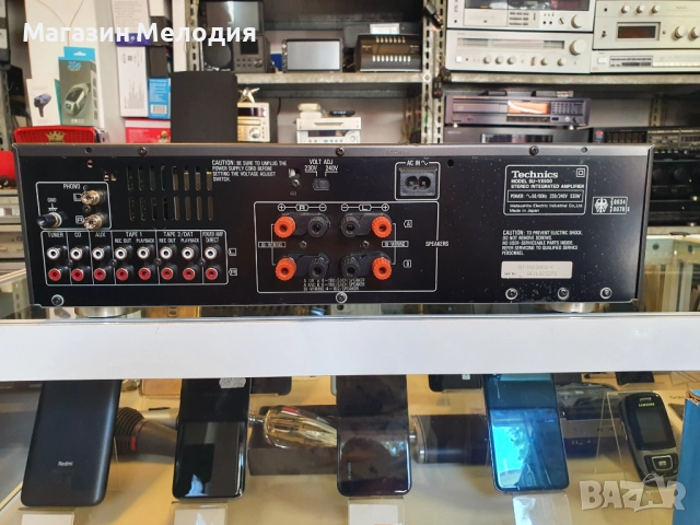 Усилвател Technics SU-VX500 Две по 100 вата на 4 ома. В отлично техническо и визуално състояние., снимка 9 - Ресийвъри, усилватели, смесителни пултове - 48611228