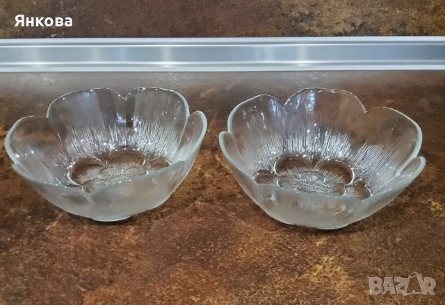 Комплект релефно стъкло за дома, снимка 3 - Чинии - 51995315