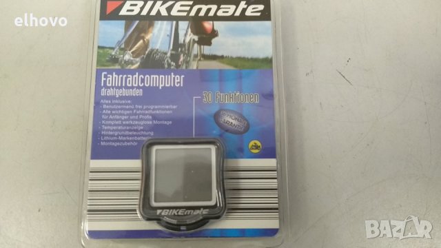 Велосипеден компютър с кабел Bikemate, снимка 4 - Аксесоари за велосипеди - 34735328