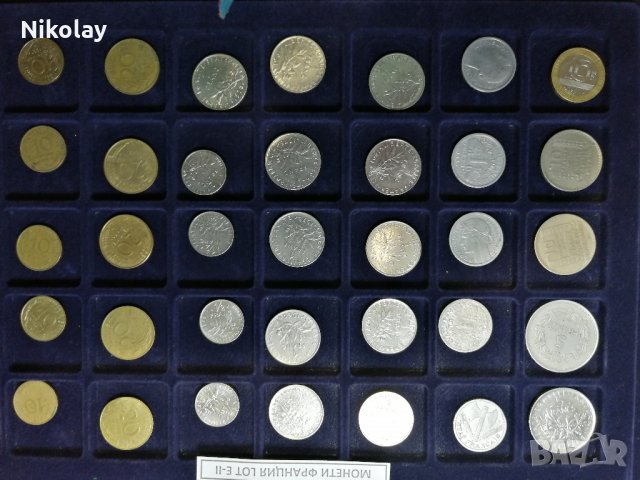 МОНЕТИ ФРАНЦИЯ, LOT по 40 броя, снимка 14 - Нумизматика и бонистика - 24459147