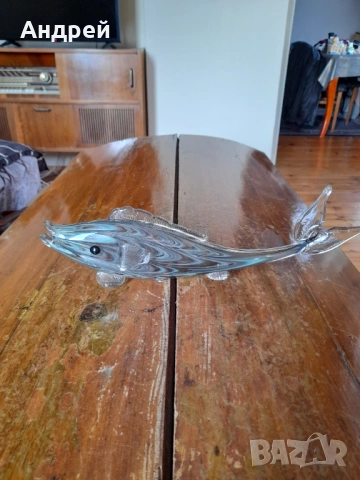 Стъклена фигура,фигурка,риба #5