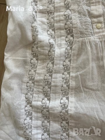 Ленен дантелен потник, снимка 3 - Потници - 38048879