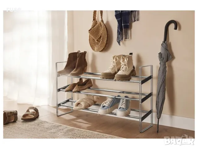 НОВА! Етажерка за обувки 3 нива телескопична