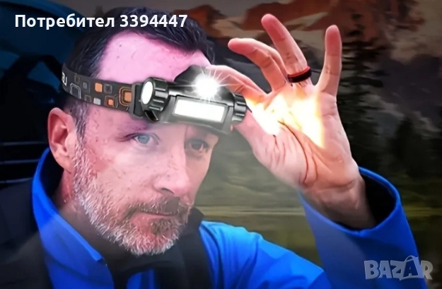 Челник с вградена батерия и USB кабел комплект 