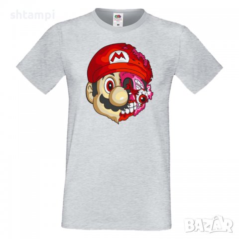 Мъжка тениска Mario Zombie 5 Игра,Изненада,Подарък,Празник,Повод, снимка 11 - Тениски - 37237925