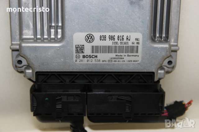 Моторен компютър VW Transporter T5 (2003-2015г.) 038906016AJ / 038 906 016 AJ / 0281012538 EDC16U31, снимка 2 - Части - 51063611