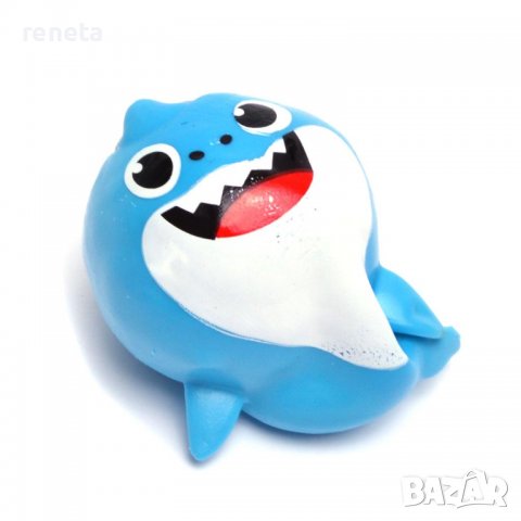 Антистрес играчка, Baby shark, За стискане, Силиконова, 11х6 см, снимка 2 - Фигурки - 37226413