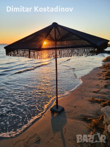 Плетени памучни чадъри за градина, плаж, ресторант или бийч бар, снимка 7 - Градински мебели, декорация  - 43956559