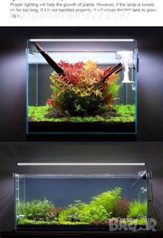 LED Разтегателна водоустойчива лампа,светлина подходяща и за водни растения, снимка 2 - Оборудване за аквариуми - 43153245