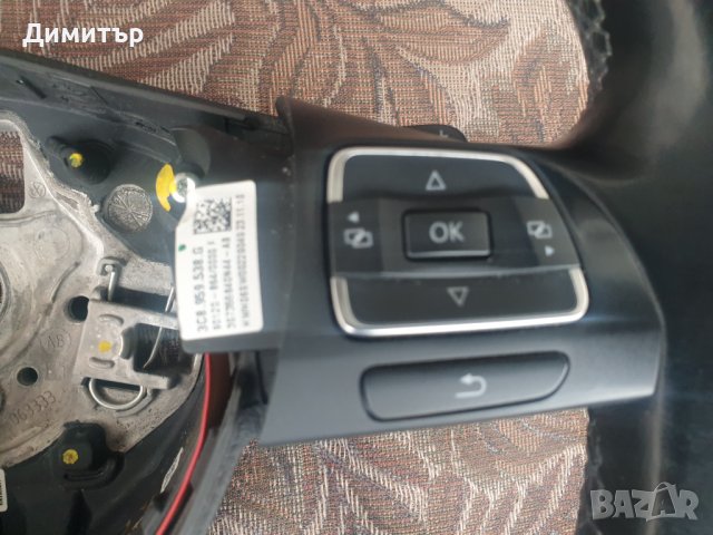 Оригинален мултифункционален кожен волан с пера тип F1 за Пасат Б6,Б7 и СС., снимка 11 - Части - 40742386