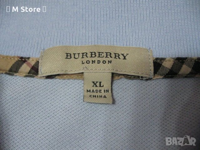 Burberry оригинална мъжка тениска с яка, блуза, риза, снимка 4 - Тениски - 33384588