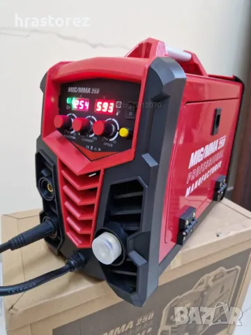 ПРОМОЦИЯ! Телоподаващо MIG-MMA -250 Ампера МАX PROFESSIONAL- Телоподаващ Апарат + Електрожен, снимка 3 - Други машини и части - 48238686