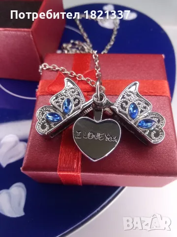 Колие Пеперуда , снимка 6 - Колиета, медальони, синджири - 49616678