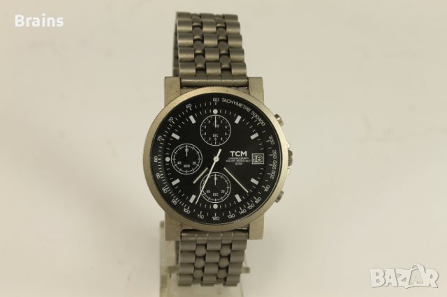 TCM Chronograph Мъжки Кварцов Часовник , снимка 2 - Мъжки - 40103992