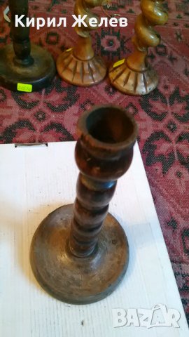 Свештник стар дървен 21555, снимка 2 - Декорация за дома - 32329613