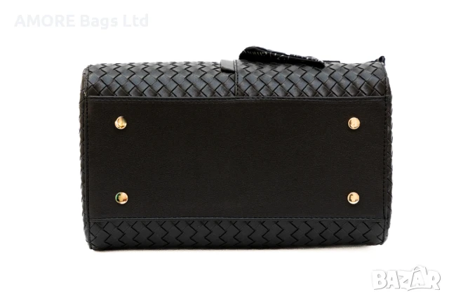 Класическа дамска чанта AMORE Beatrice - Black, снимка 7 - Чанти - 50657063