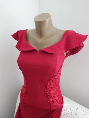 Официална червена рокля, снимка 6 - Рокли - 33191897