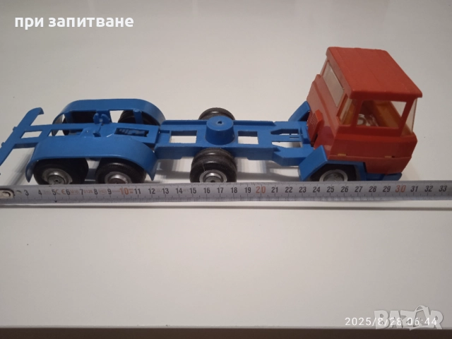  Стар ГДР камион, ретро играчка, 30 см., снимка 3 - Колекции - 51517772
