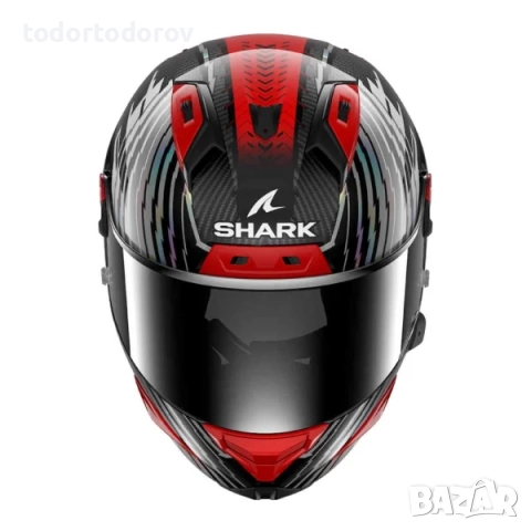 Топ цена Мото Каска за мотор SHARK AERON FULL CARBON EDGY RED, снимка 3 - Аксесоари и консумативи - 52891046