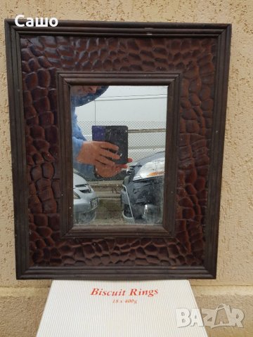 Огледало дървена рамка с релефна кожа в Огледала в гр. Видин - ID39453964 —  Bazar.bg