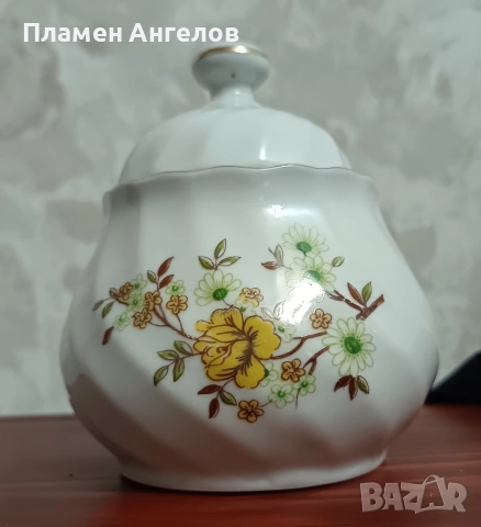 Стар Български порцелан - захарница, снимка 8 - Антикварни и старинни предмети - 52843876