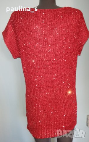 Туника тип пуловер от копринена прежда "Cellebes" / голям размер , снимка 4 - Блузи с дълъг ръкав и пуловери - 26348636