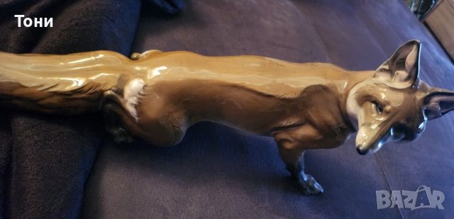 Rosenthal порцеланова фигурка на лисица 41см дълга 1934 год., снимка 5 - Антикварни и старинни предмети - 43891719