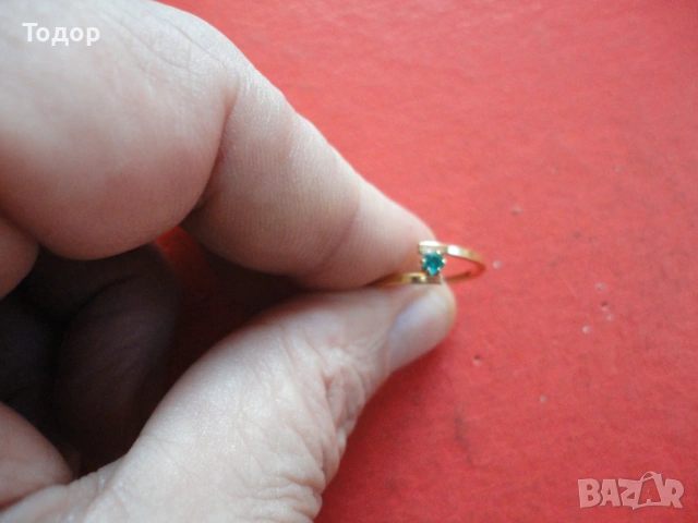 Позлатен пръстен с камък Avon, снимка 6 - Пръстени - 53050763