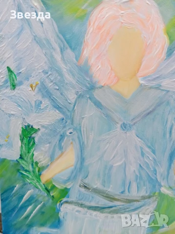 Картина "Светлината на Гавриил", снимка 4 - Картини - 50841136