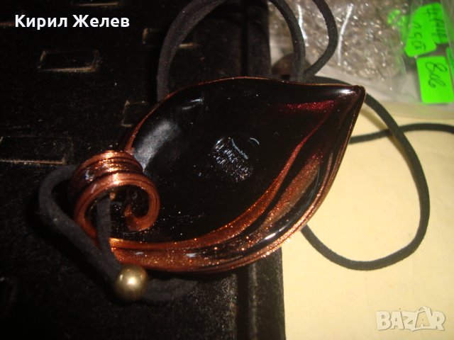 МУРАНО ВЕНЕЦИАНСКО МАРКОВО СТЪКЛО Мурано АРТ ПЕНДАНТ МЕДАЛЬОН 22824, снимка 14 - Колиета, медальони, синджири - 33434976
