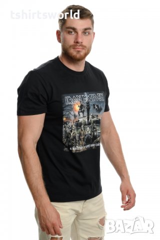 Нова мъжка тениска с дигитален печат на музикалната група Iron Maiden - A Matter of Life and Death, снимка 8 - Тениски - 37697243